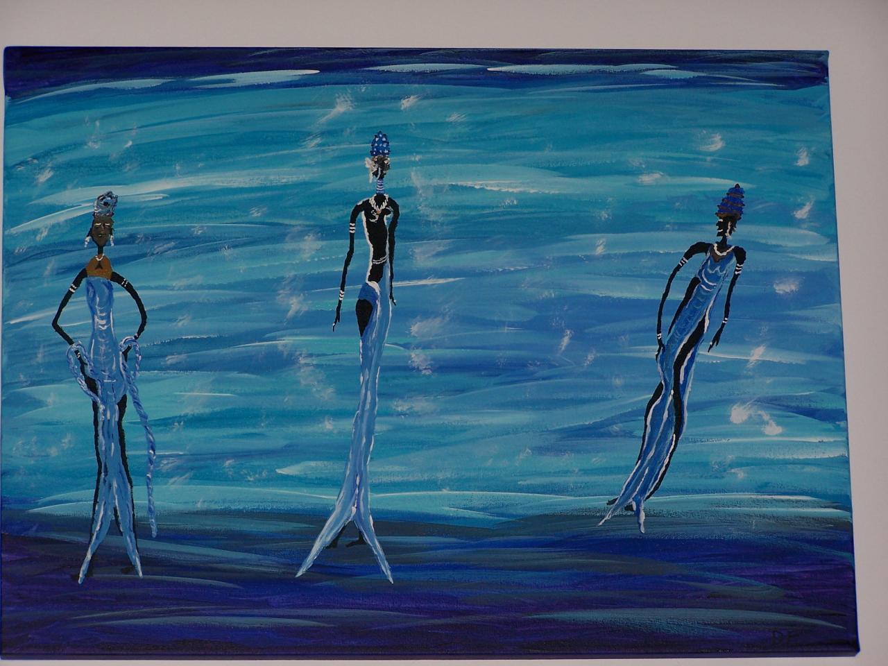 femmes  bleu   $75.00