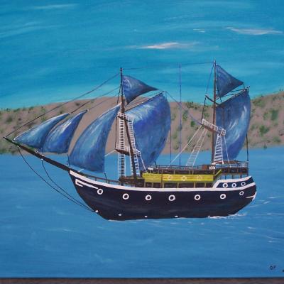 voilier bleu 30