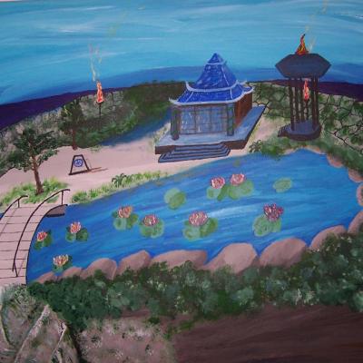 temple chinois bleu  30