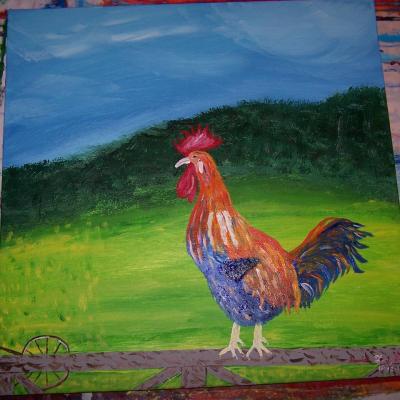 coq sur la clôture  $120.00