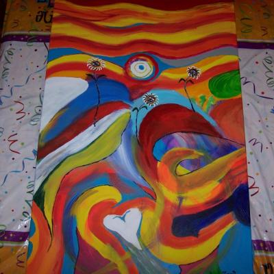 abstrait coeur perdue  $145.00