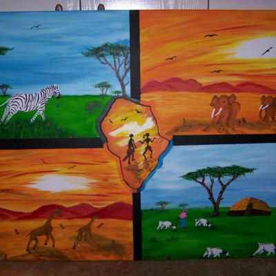 4 paysages d'Afrique  $145.00