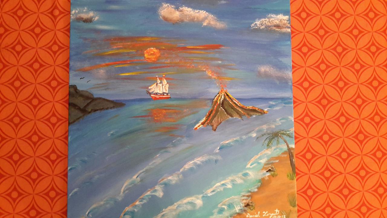 l'île au volcan $55.00