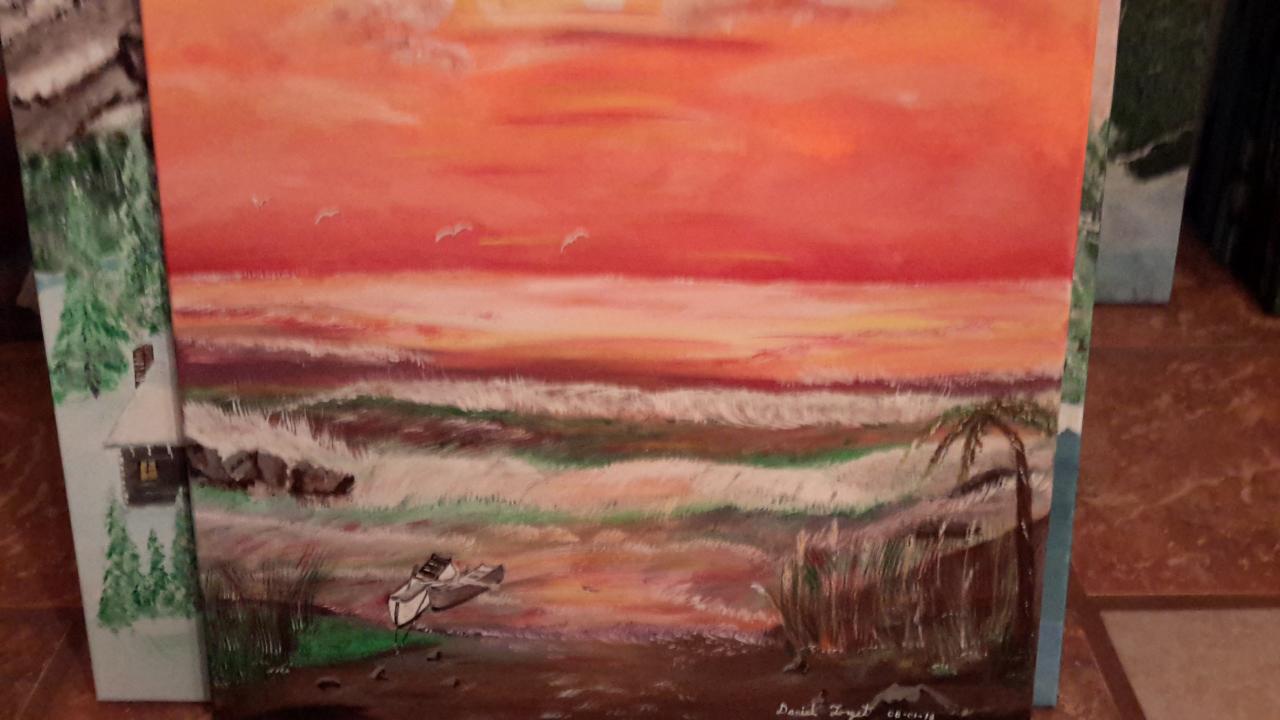 coucher de soleil sur la page 20