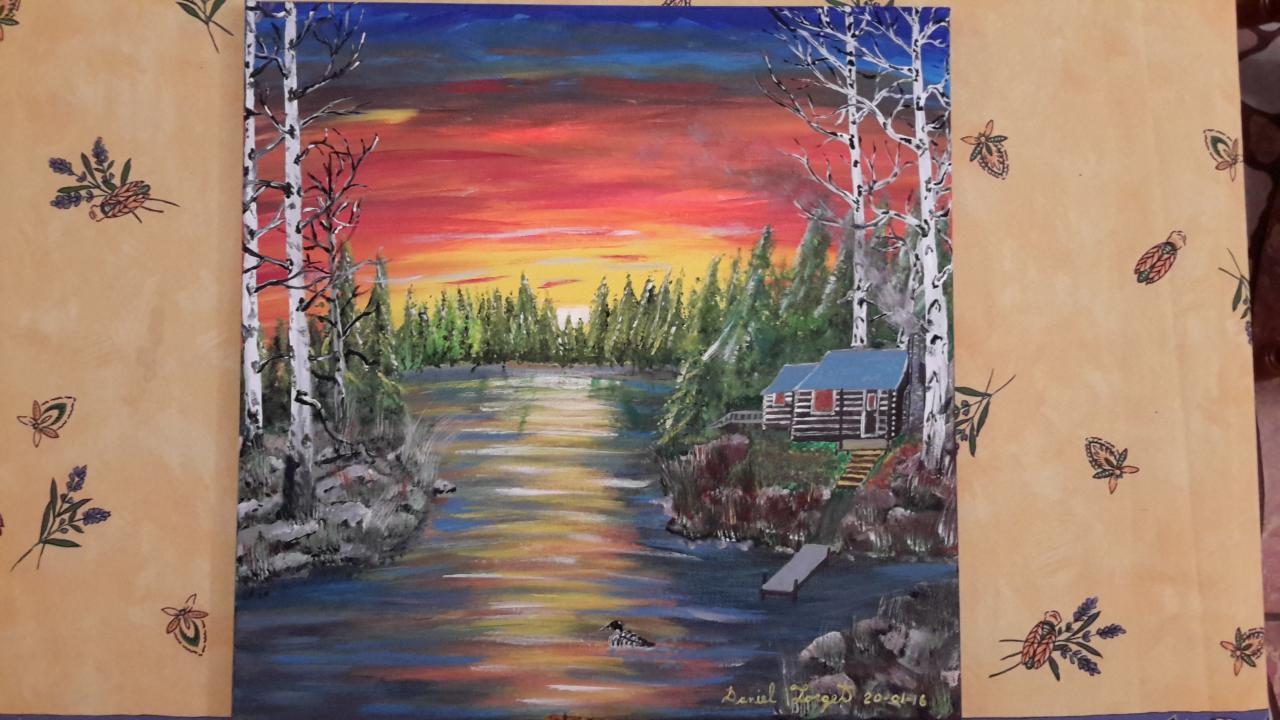 coucher de soleil au camp de chasse  20