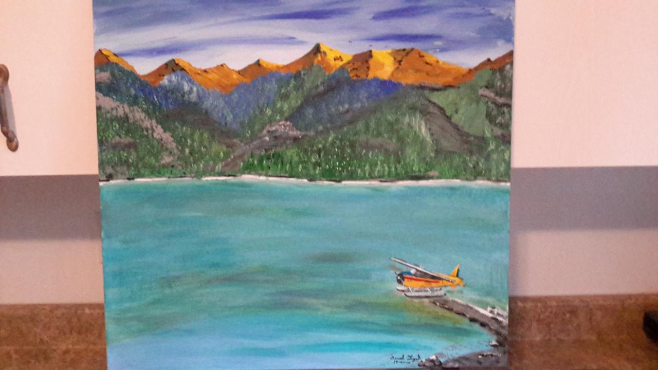 Lac en Alaska montage  d'or 24
