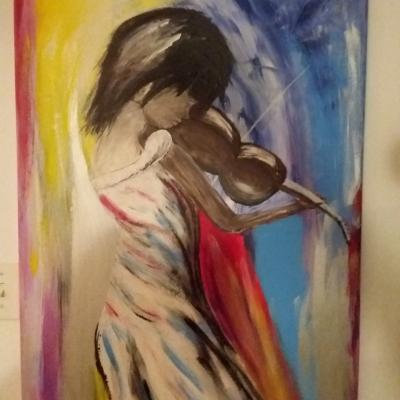Femme au violon de 