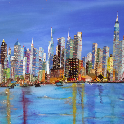 New York avec brillants  dans les fenêtres  36
