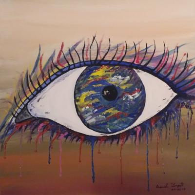 L'oeil multicolore